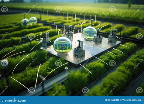 G Technology Reshaping Agriculture Smart Farming Stock Illustration