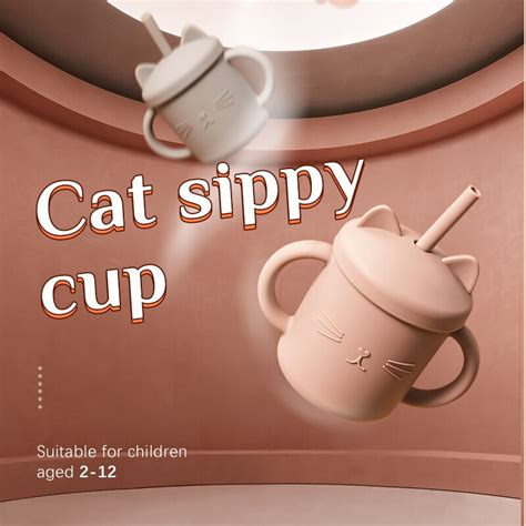 1Pcs Babyvoeding Cups Siliconen Drinkware Leuke Ca Grandado