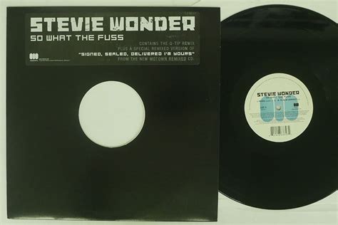 US STEVIE WONDER SO WHAT THE FUSS MOTOWN B000514011 ラップヒップホップ 売買された