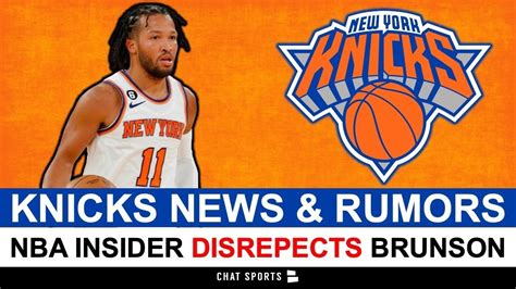 NY Knicks News & Rumors: NBA Insider DISRESPECTS Jalen Brunson & The ...