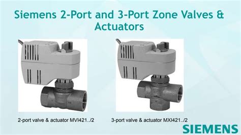 Siemens Zone Valves And Actuators Guide Ppt