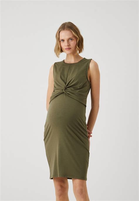 Vero Moda Maternity Vmmpalma Knot Dress Jerseykleid Kalamataoliv