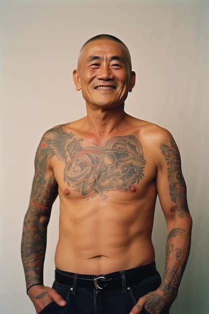 Retrato De Homem Tatuagens No Corpo Foto Gr Tis