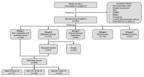 Flow Diagram Of Patient Selection Nens Neuroendocrine Neoplasms Nec