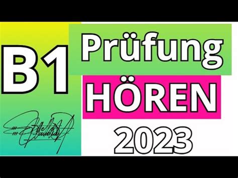 G A S T B1 Prüfung Hören Übungssatz G A S T DTZ 2023 TEST YouTube