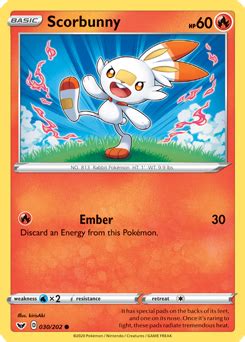 Scorbunny Sword Shield Tcg Card Database Pokemon