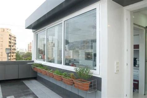 Lesso 8mm UPVC Glass Balcony Sliding Window at ₹ 410/square feet in ...