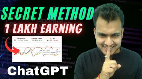 Secret Money Making Method On Chatgpt How To Earn Money Using Chatgpt Hindi Youtube