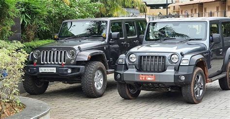 What The Mahindra Thar Looks Like Next To A Jeep Wrangler Video