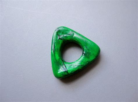 Green CORALINE Seeing Looking Stone Amulet Polymer by belleazure