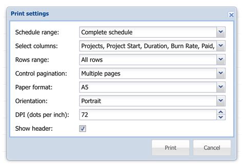 Export And Print A Gantt Chart Kantata Knowledge Base