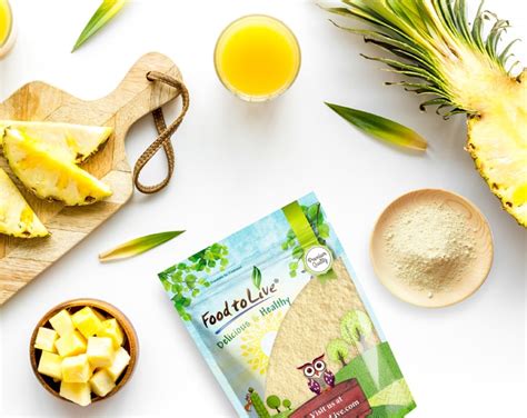 Pineapple Powder Buy in Bulk from Food to Live