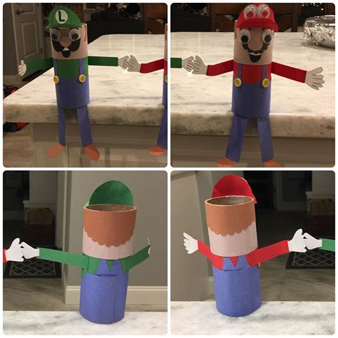 Toilet Paper Roll Craft Super Mario Bros Mario Crafts Paper Roll