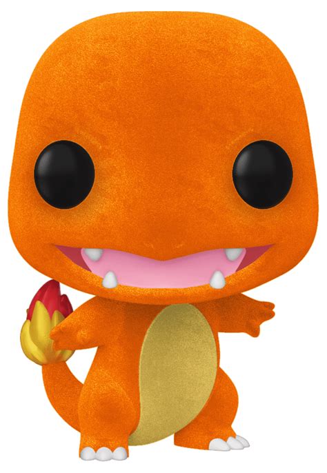 Funko Pop Games Pokemon 455 Charmander Flocked 2020 Comic Con Eccc