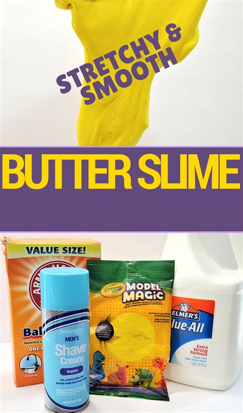 Easy Butter Slime Recipe Smoothest And Stretchest Slime Ever Slime