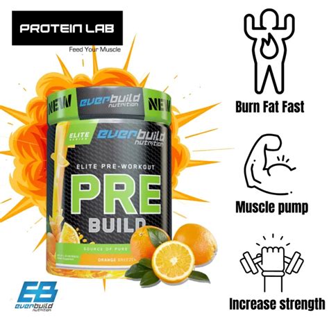 Everbuild Nutrition Pre Build 20 Servings 600g Lazada