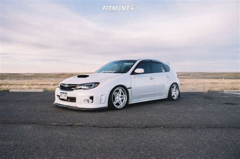 Stanced Sti Hatch Wheels