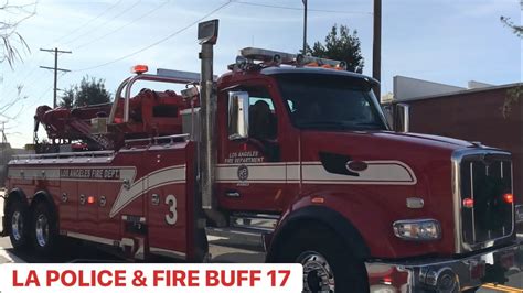 Lafd Heavy Rescue Responding Youtube