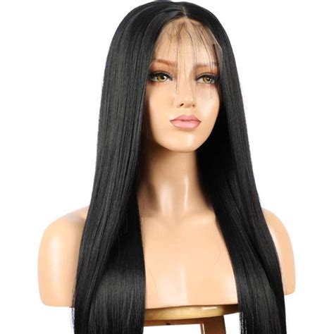 Accessories 22 Jet Black Straight Middlepart Lace Front Wig Poshmark