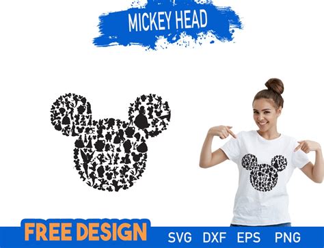 Mickey Mouse Head Svg File Free