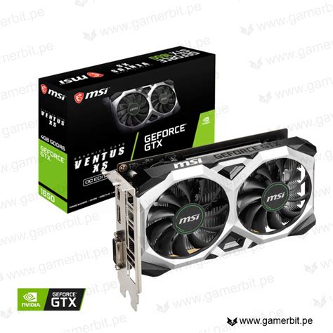 Tarj Video Geforce Gtx 1650 Msi Ventus 2x 4gb Gamerbit