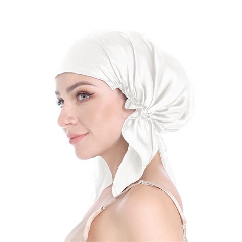 Vintage Style Silk Bonnet White Sissilita