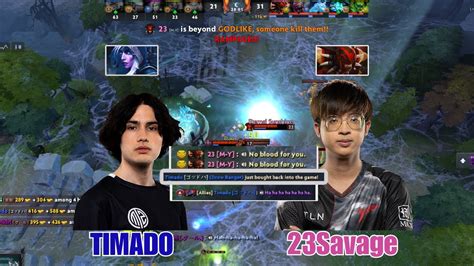 TIMADO VS 23SAVAGE TOP CARRY BATTLE YouTube