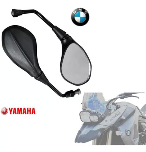 Retrovisor Mini Bmw Gs650 F800 Fixo Convexa Yamaha Par Parcelamento