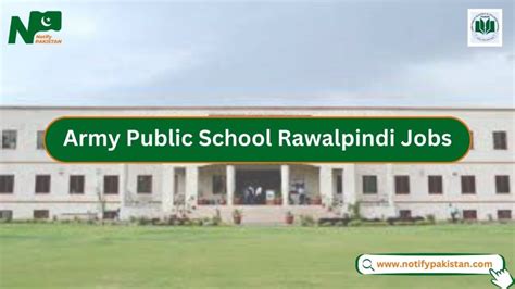 Army Public School Aps Rawalpindi Jobs 2024 Online Apply Notify Pakistan