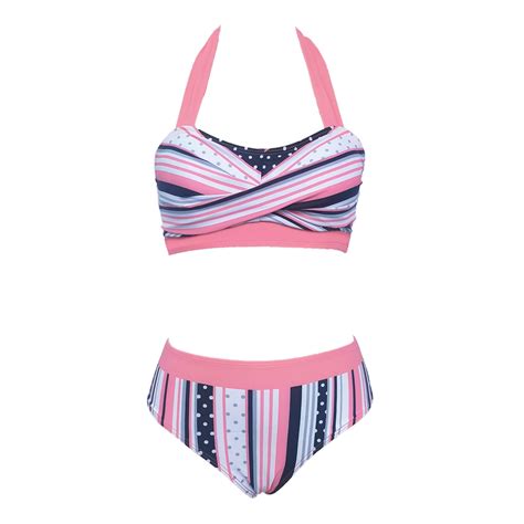 Pink Teen Girls Swimwear Sets Swimwear Micro Bikini Tankini Sets For