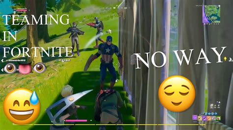 Teaming In Fortnite + Face Reveal - YouTube