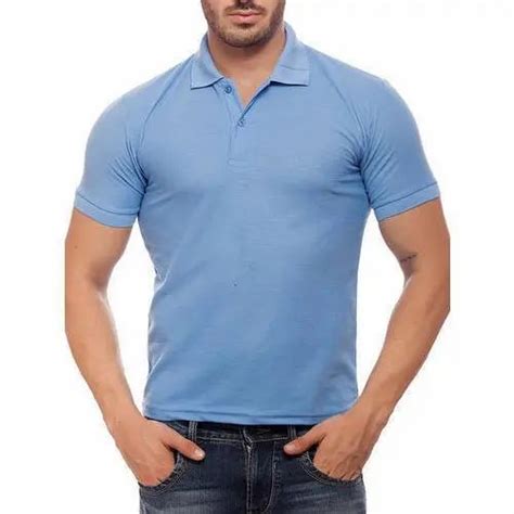 Polo 15 Colour Spun Matty Collar T Shirt Half Sleeves Plain At Rs 150