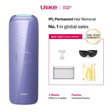 Ulike Sapphire AIR 3 IPL Laser Hair Removal Purple 60W Shopee