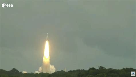 ESA Launches JUICE To Jupiters Icy Moons Atop Ariane 5