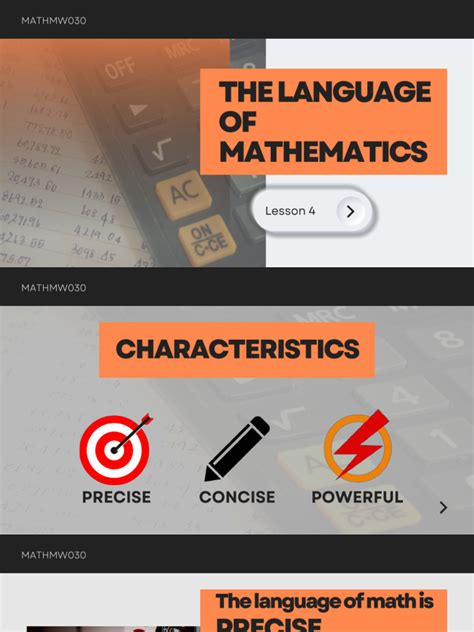 Lesson 4 The Language Of Math Pdf Mathematics Numbers