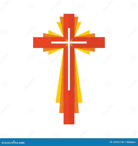 Logo D église Symboles Chrétiens La Croix De Jesus Christ Illustration