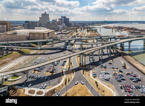Aerial view of downtown Memphis, Tennessee Stock Photo - Alamy