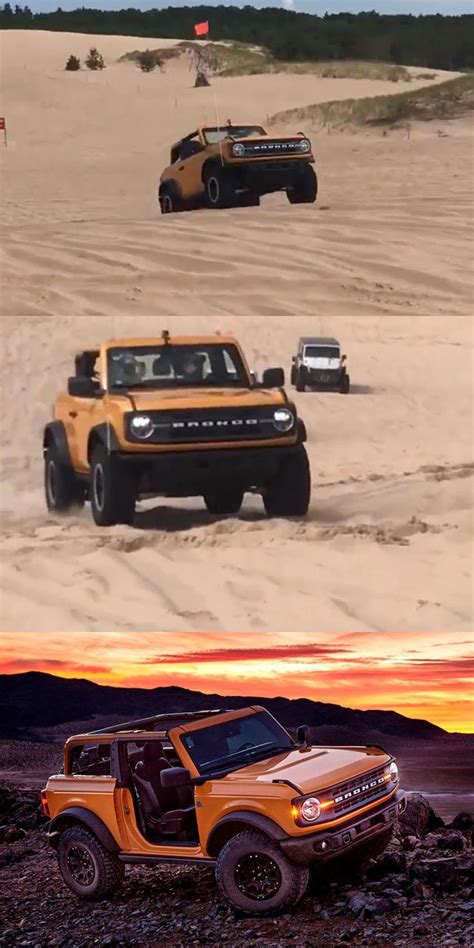 Watch The 2021 Ford Bronco Glide Over Sand Dunes See Ford S Badass New