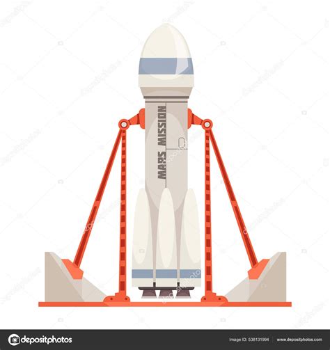 Mars Mission Rocket Composition Stock Vector Image by ©macrovector ...