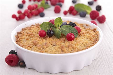 Crumble Aux Fruits Rouges Pause Gourmande Desserts Minceur Recette