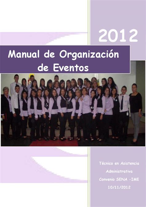 Manual Organizaci N De Eventos By Ana Maria Gomez V Gomez Velez Issuu