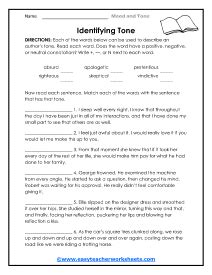 Free literary tone worksheet, Download Free literary tone worksheet png images, Free Worksheets ...