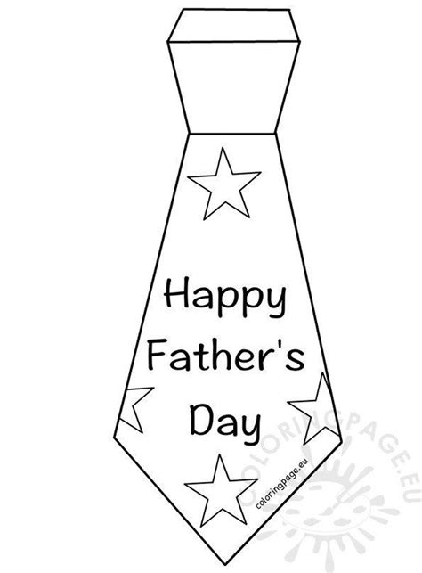 Printable Fathers Day Tie