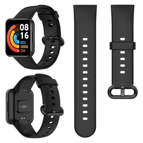 Pasek Silikonowy Vanfone Do Xiaomi Redmi Watch Lite Czarny Vanfone