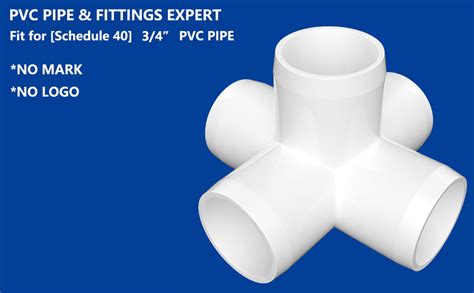 Letsfix 3 4 Pvc Fittings 5 Way 10 Pack Pvc Elbow 3 4 Inch Uv Resistant Pvc Pipe