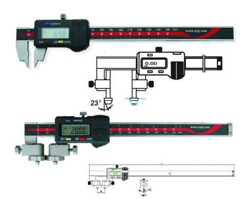 China RTJ Ring Groove Digital Calipers China API Ring Groove Caliper