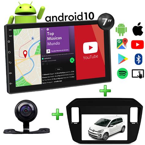 Central Multimídia Volkswagen UP Muzik Android Câmera de Ré 7