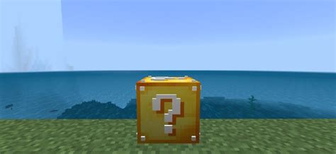 Yellow Lucky Block Minecraft Addon