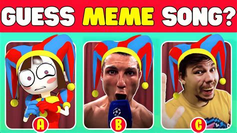 Guess Meme Song The Amazing Digital Circus Ronaldo Siuuu Mrbeast