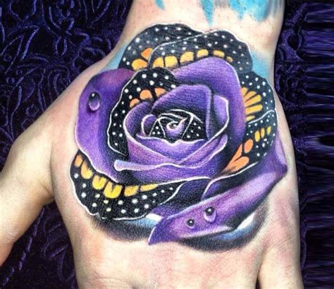 Purple Rose tattoo by Anjelika Kartasheva | Post 19524